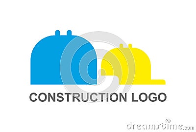 Construction helmets logo Vector Illustration