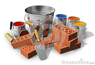 Construction/home renovation concept Stock Photo