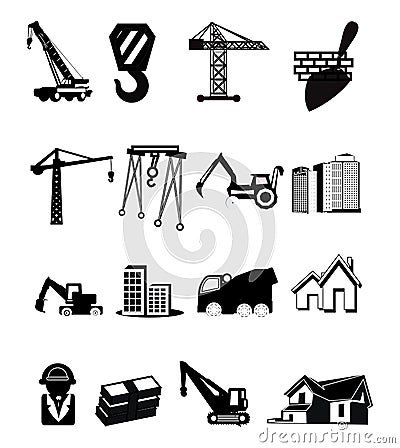 Construction icons Vector Illustration