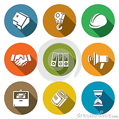 Construction Icons Set. Vector Illustration Vector Illustration