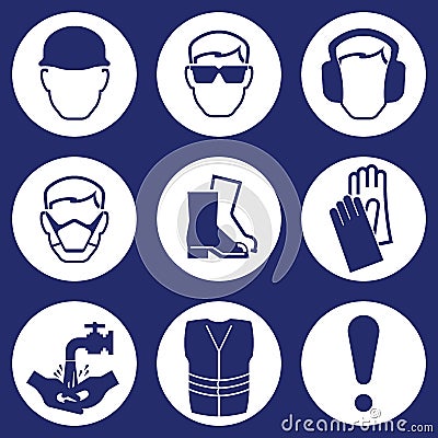 Construction Industry Icons Vector Illustration