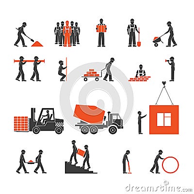 Construction industry icons Vector Illustration