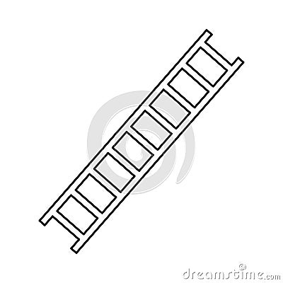 Construction ladder equipment Cartoon Illustration