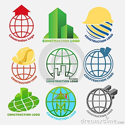 Construction Logo Pack Stock Photo