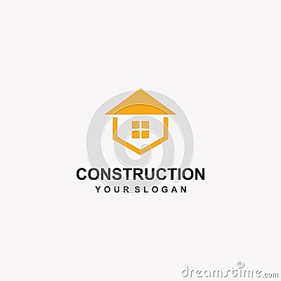 construction logo template Stock Photo