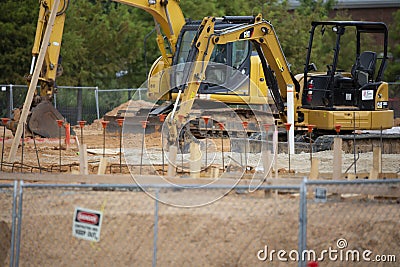 Construction on the Louisiana Tech University Campus Editorial Stock Photo