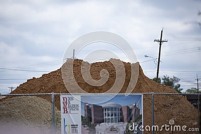Construction on the Louisiana Tech University Campus Editorial Stock Photo