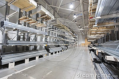 Construction material warehouse Stock Photo