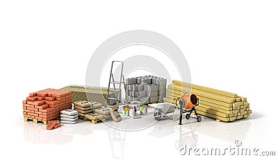 Construction materials Stock Photo