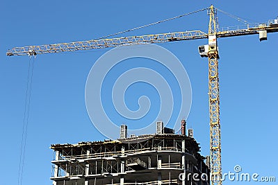 Construction of a modern building Editorial Stock Photo