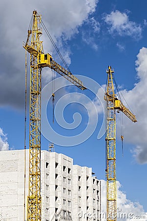 construction of a new building Stock Photo