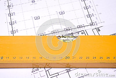 Construction planning Stock Photo