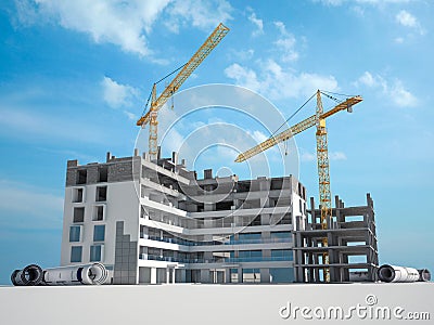 Construction project Stock Photo