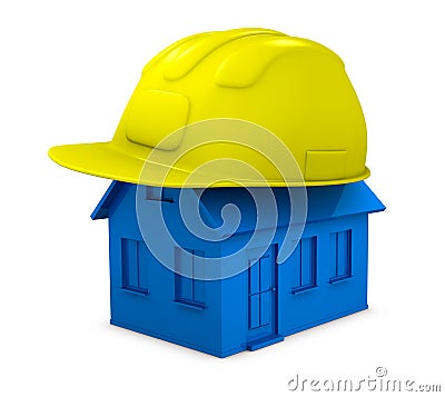 Construction or repair of a house Stock Photo
