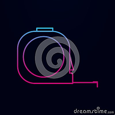 Construction roulette nolan icon. Simple thin line, outline vector of measure icons for ui and ux, website or mobile application Stock Photo