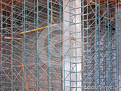 Construction Scaffolding Stock Photo