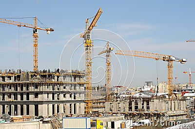 Construction site Stock Photo