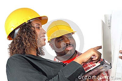 On construction site Stock Photo