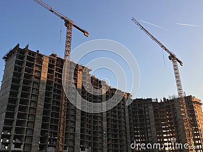 Construction site building Stock Photo