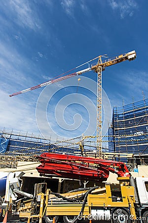 Construction site crane Stock Photo