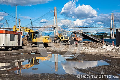 Construction Site Editorial Stock Photo