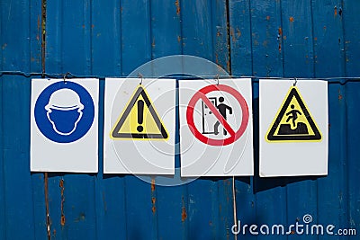 Construction Site sign Stock Photo