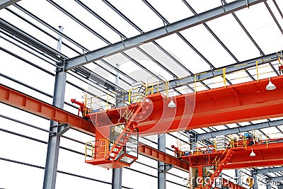 steel structure is under construction Stock Photo