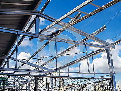 Construction structural steel Stock Photo