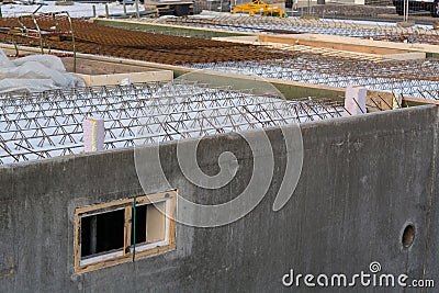 Construction, Structural work and foundations Stock Photo