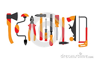Construction tool collection Vector Illustration