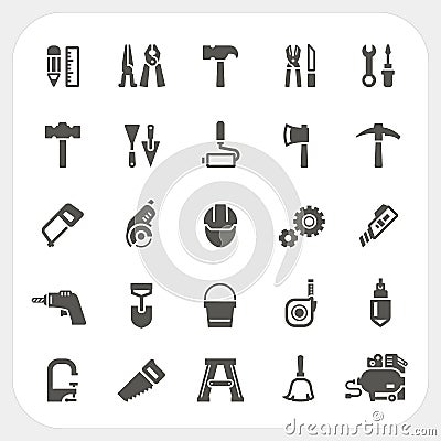 Construction Tool icons set Vector Illustration