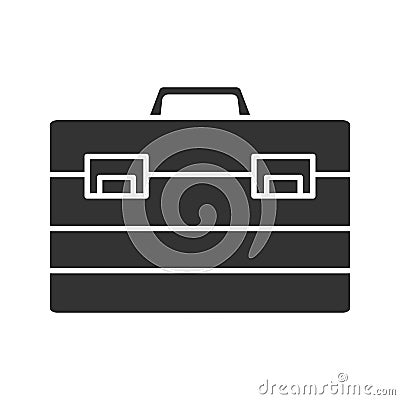 Construction toolbox glyph icon Vector Illustration