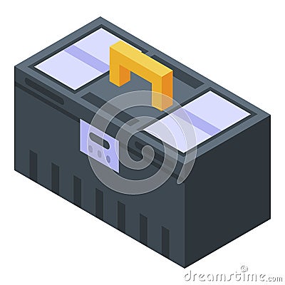 Construction toolbox icon, isometric style Vector Illustration