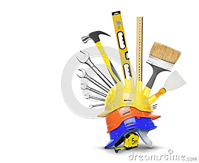 Construction tools Stock Photo