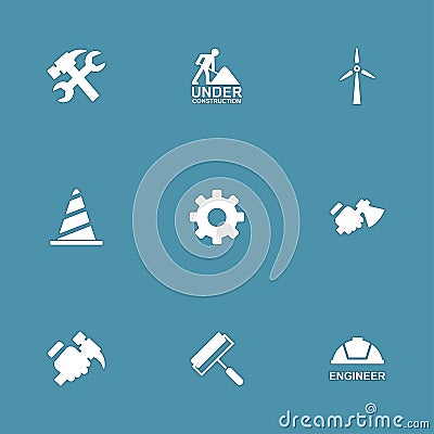 Construction Tools Vector Icon Set 2 Vector Illustration