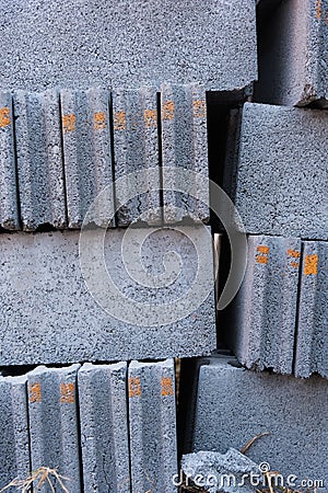 construction white brick Stock Photo