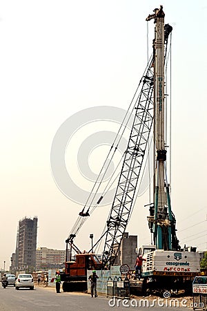 Construction Work Editorial Stock Photo