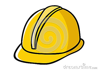 Construction Worker Hard Hat Vector Illustration