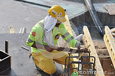 Construction worker Editorial Stock Photo