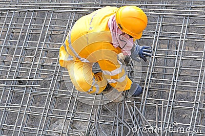 Construction worker Editorial Stock Photo