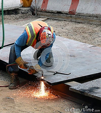 Construction worker Editorial Stock Photo