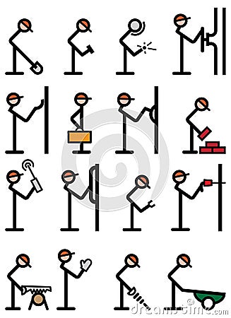 Construction workers Vector Illustration