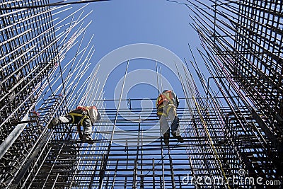 Construction workers Stock Photo