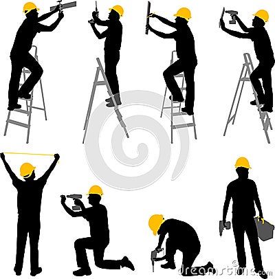 Construction workers Vector Illustration