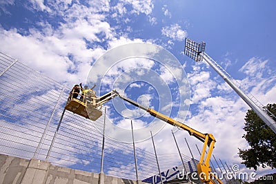 Construction workers Stock Photo