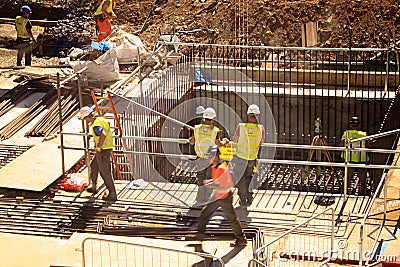 Construction Workers London Editorial Stock Photo