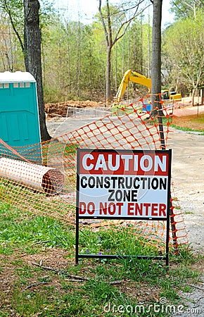 Construction Zone Stock Photo