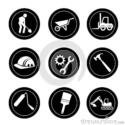 Constructions icons Vector Illustration