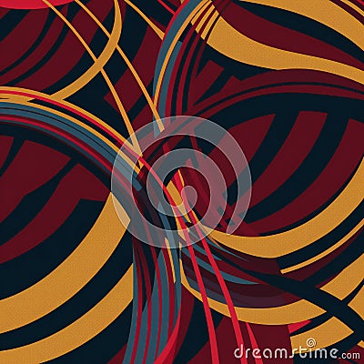 Constructivism art wavy lines background, abstract, backgrounds Cartoon Illustration