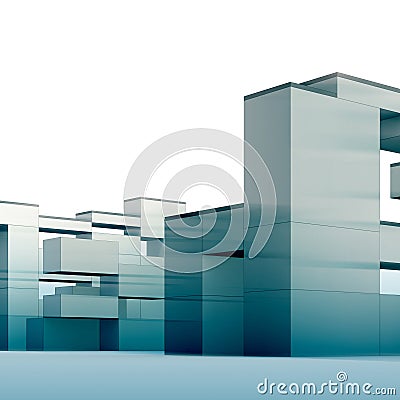 Constructivism in blue Stock Photo